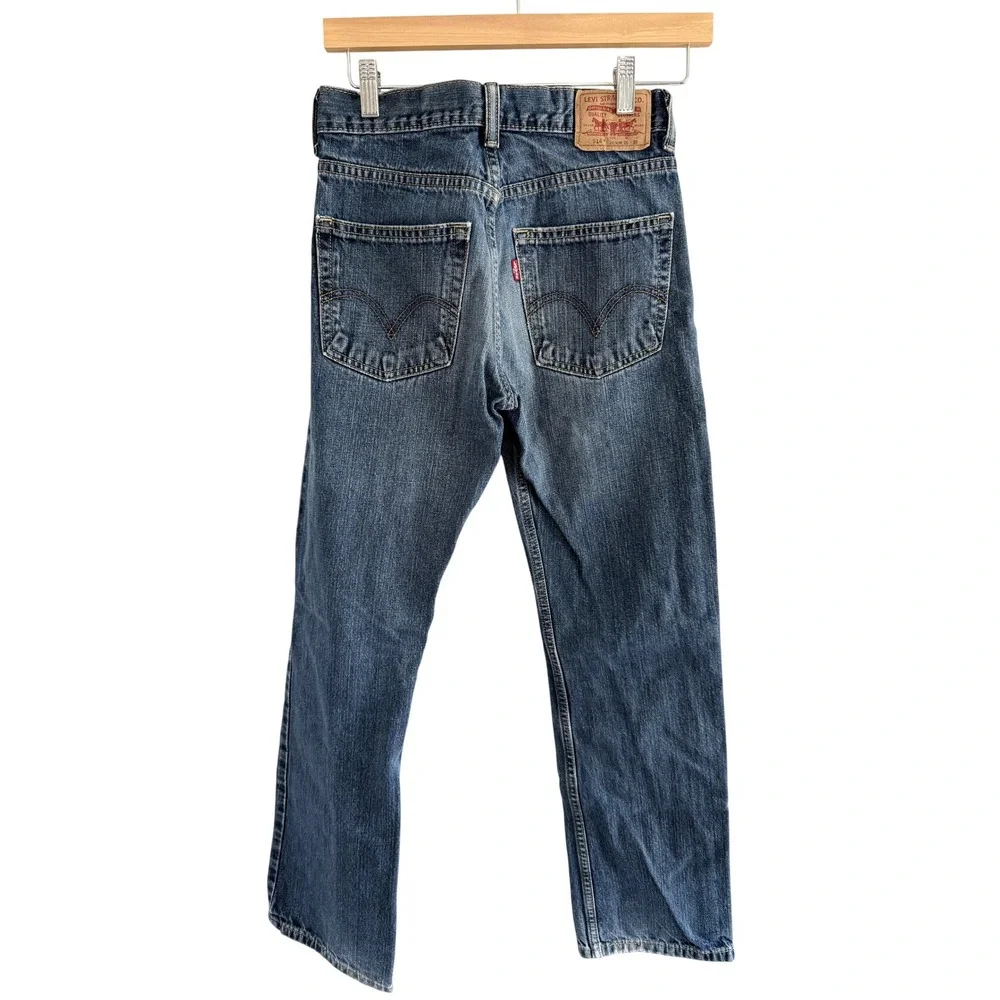 Levi's 514 Slim Straight Jeans Size 26 Blue Denim Pants Normal Wear EUC